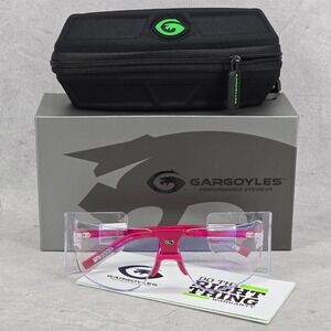 Gargoyles Sunglasses Authentic Arnold Terminator 85s Clear Lens Pink Frame‎